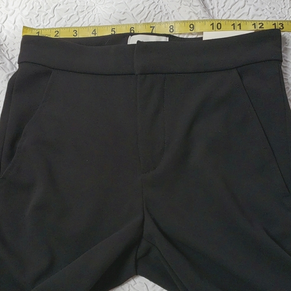 MCGUIRE LOU LOU HIGH WAIST CROP SLIM TROUSERS WELLIE Black Size 24 - Picture 11 of 16